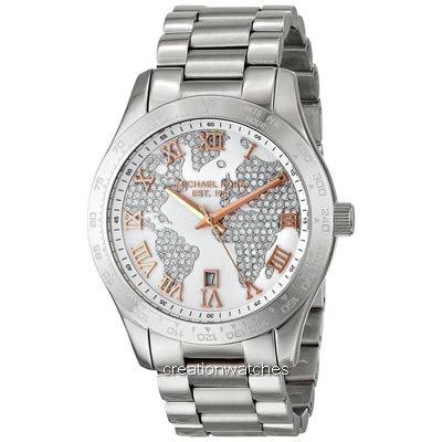 michael kors uhr 5958|Michael Kors Layton Silver Crystal Pave Dial Ladies Watch MK5958.